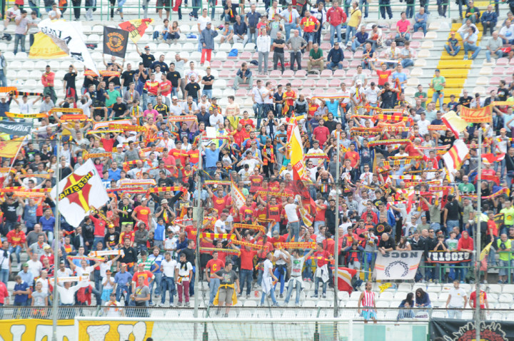 Messina-Lecce, la curva Sud