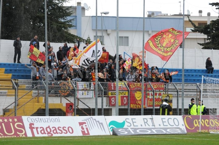 Tifosi peloritani a Matera